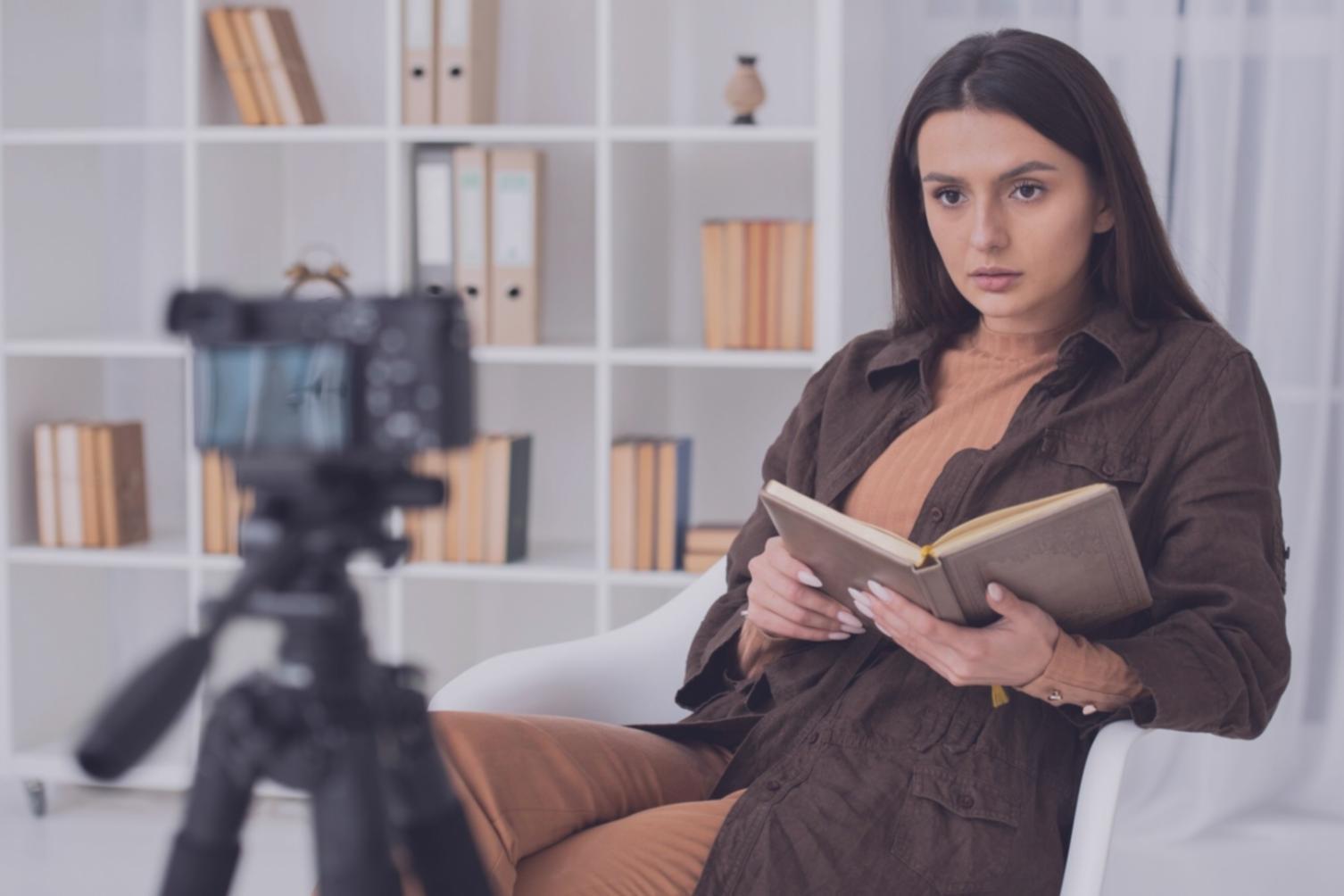 Professional video production workspace with editing equipment